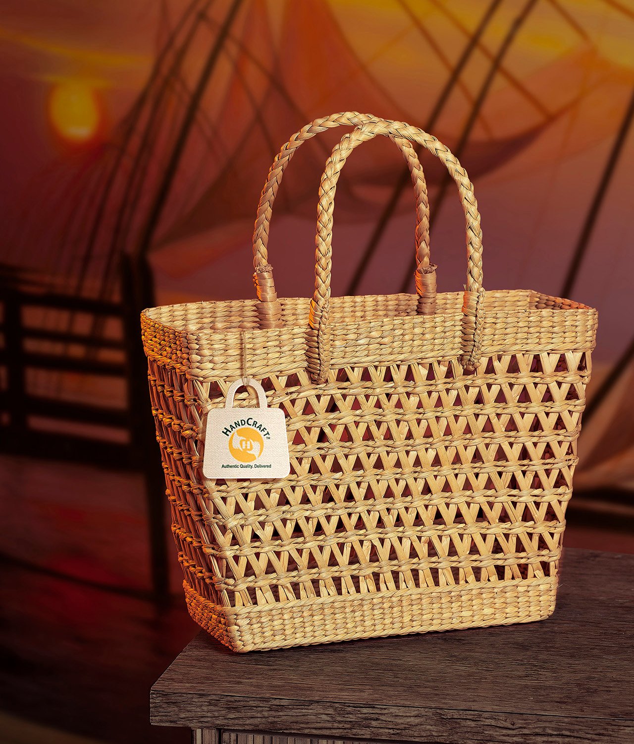 Beautiful hand high quality woven bag