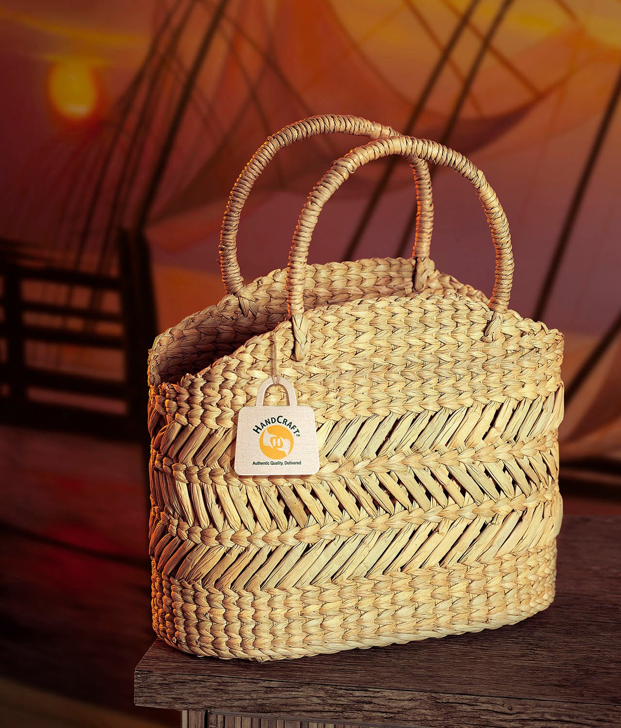 Phuket - Natural colour woven Handbag | Summer bag and Beach Straw bag | Woven  basket bag – La Chava