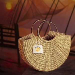 Hand Woven Basket Bag - 025