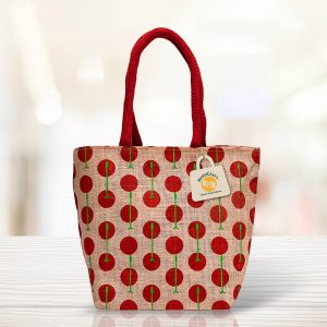 Printed Jute Bag - FL - 019 B