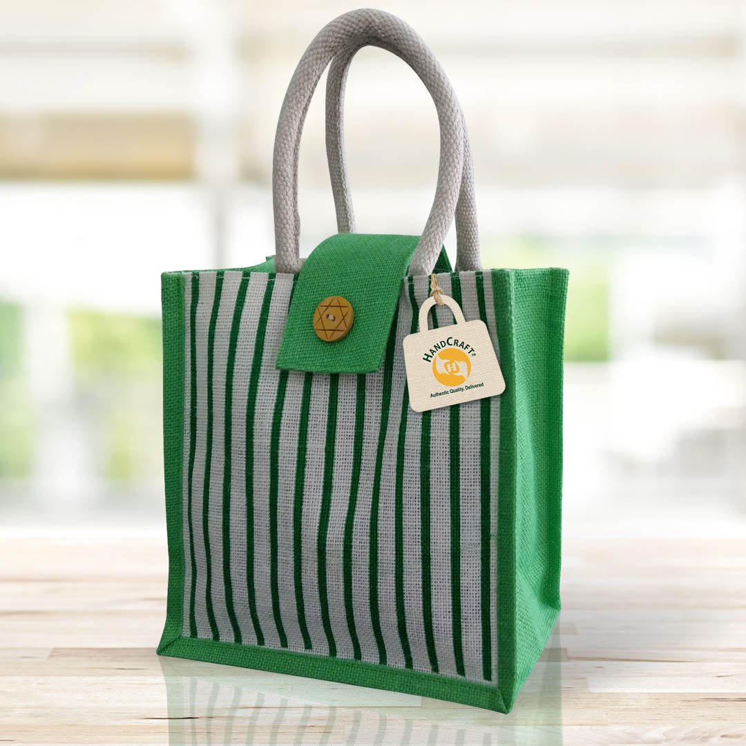 Small Jute Bag With Zip Manufacturer - FS 003 A - handcraftCustom.com