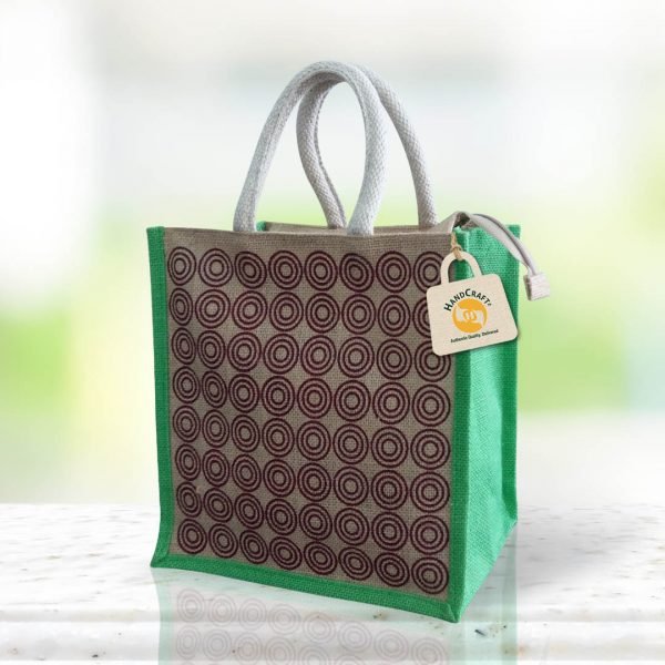 Buy Jute Bamboo fancy jute bag single online from Iraaloom