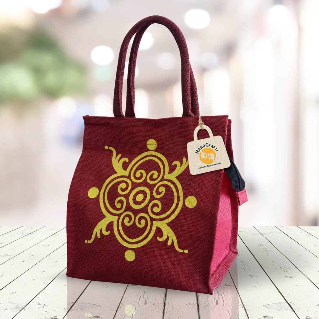 Small Jute Bag With Zip Manufacturer Fs 010 A