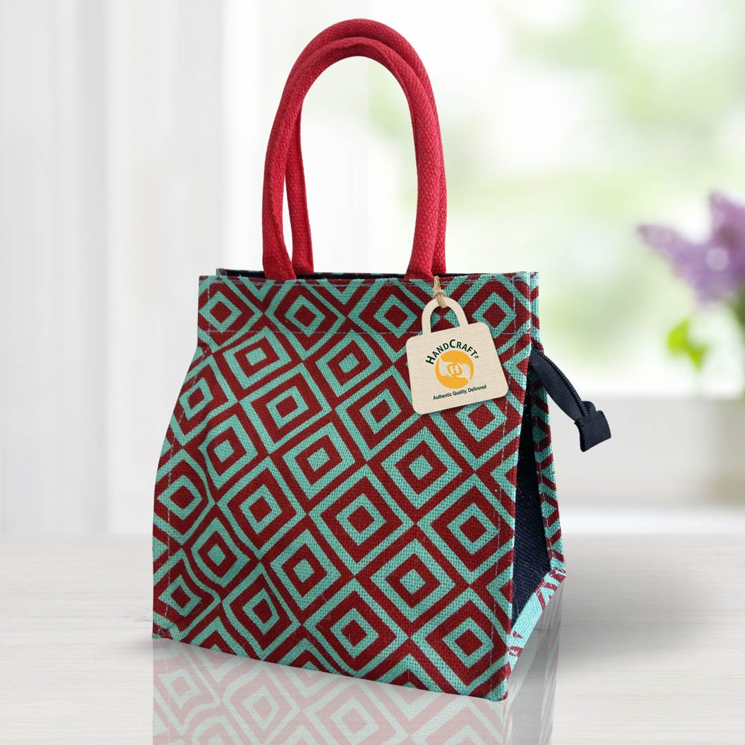 Buy Ensac Red Jute Tote Bag (Pack of 2) Online at Best Prices in India -  JioMart.