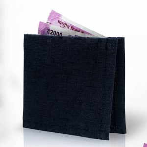 Black juco wallet JA 001 B shown closed