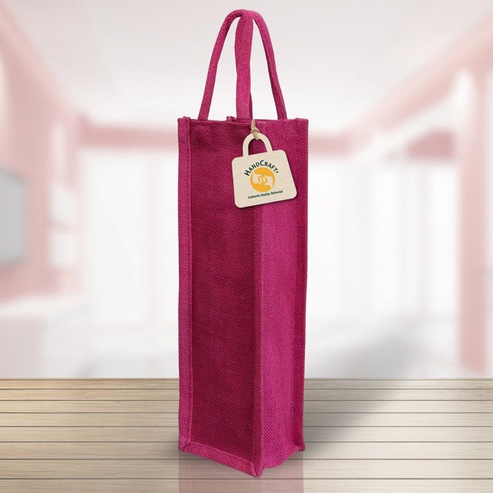 Jute Water Bottle Bag Manufacturer - 002 - handcraftCustom.com