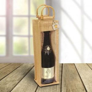 Jute Wine Bags With Window