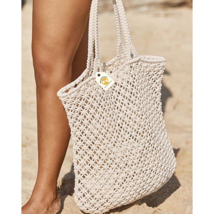 Ladies Bag Collection | Macrame Cane handle Handbag