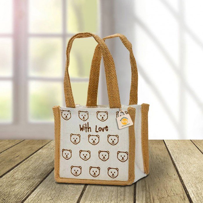 Mini jute 2025 tote bags