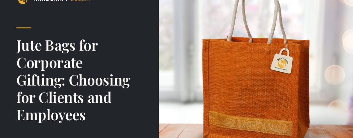 Jute Bag For Gifts by HANDCRAFT, for client and employee gifting