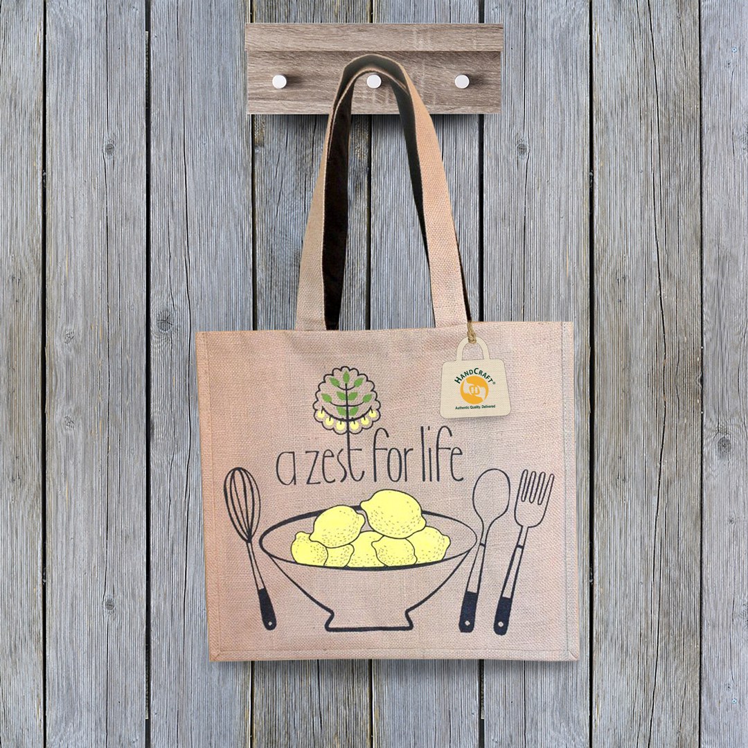 Small jute gift bag suited to client gifting