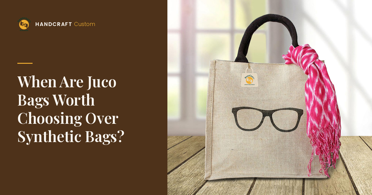 Juco Bag by HANDCRAFT, premium juco fabric for niche gifting
