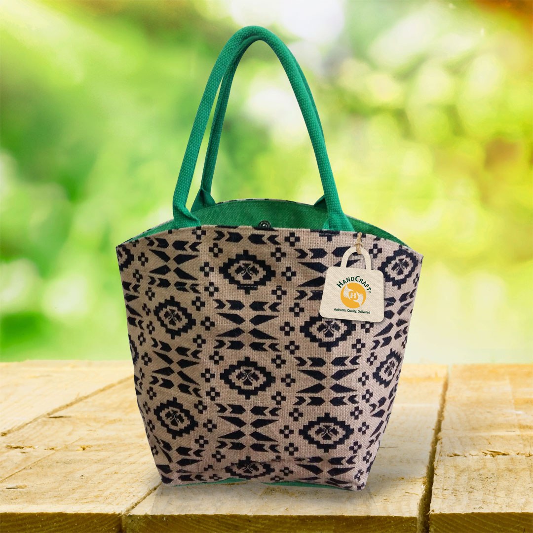 Premium juco bag with a smooth printed face