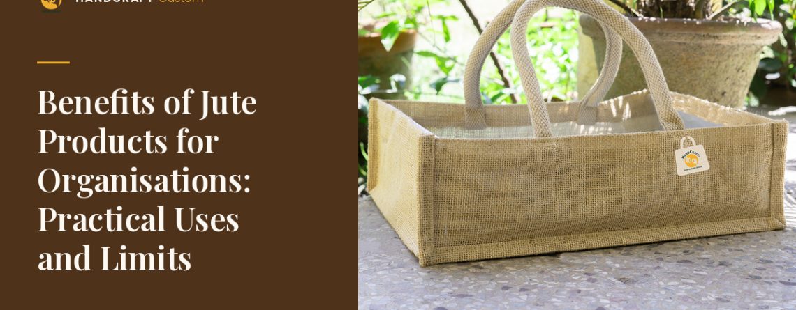 Jute Tray Bag by HANDCRAFT, jute product for organisational use