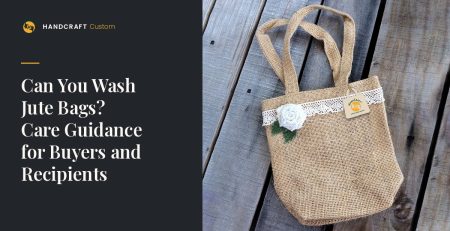 Plain Jute Bag by HANDCRAFT, plain jute weave – care guidance