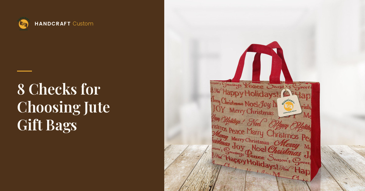 Jute Bag For Gifts by HANDCRAFT, gift bag – selection checks