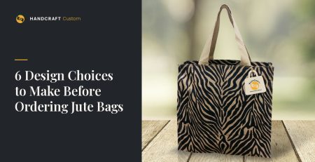 Designer Jute Bag by HANDCRAFT, design choice before ordering
