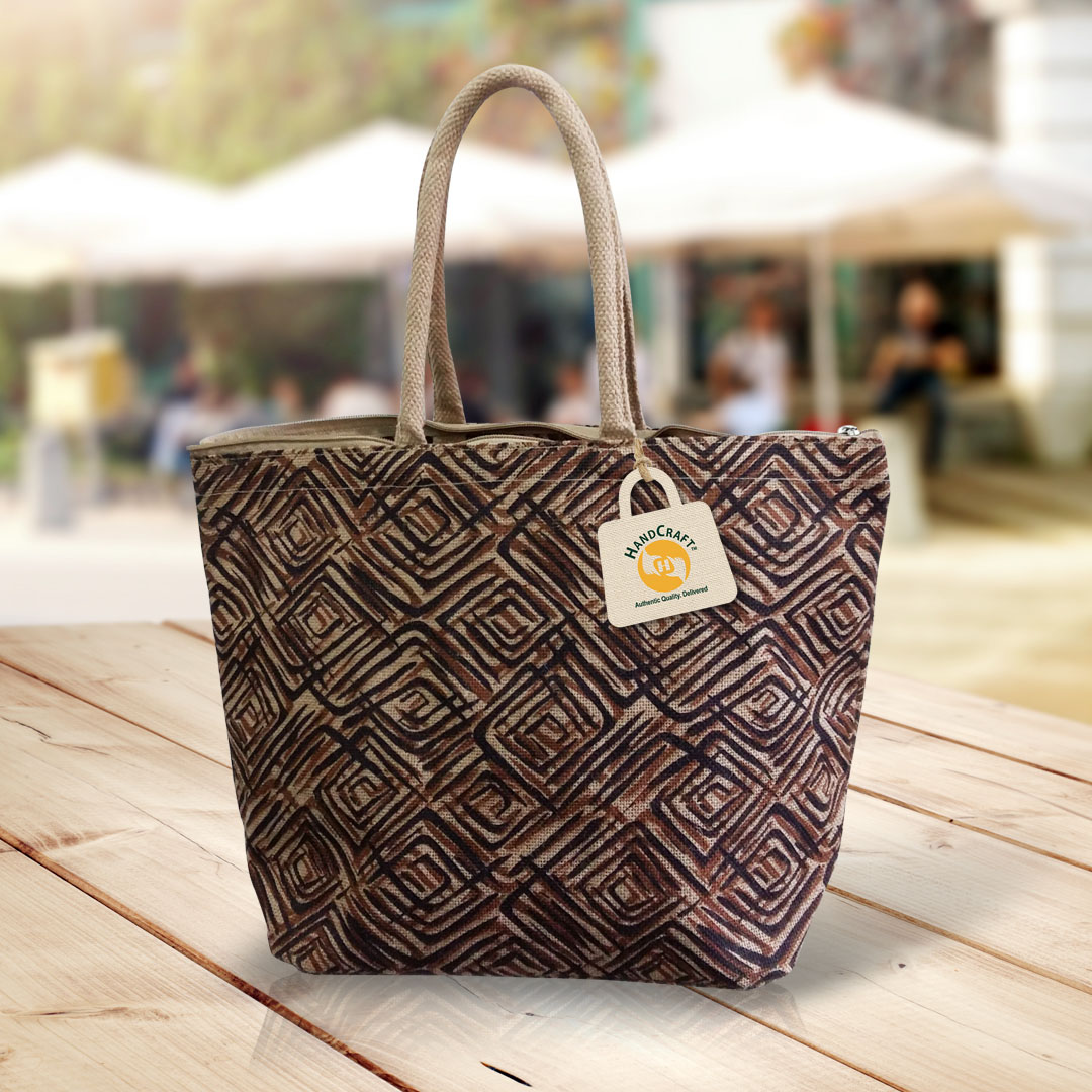 Designer Jute Bag by HANDCRAFT, design choice before ordering