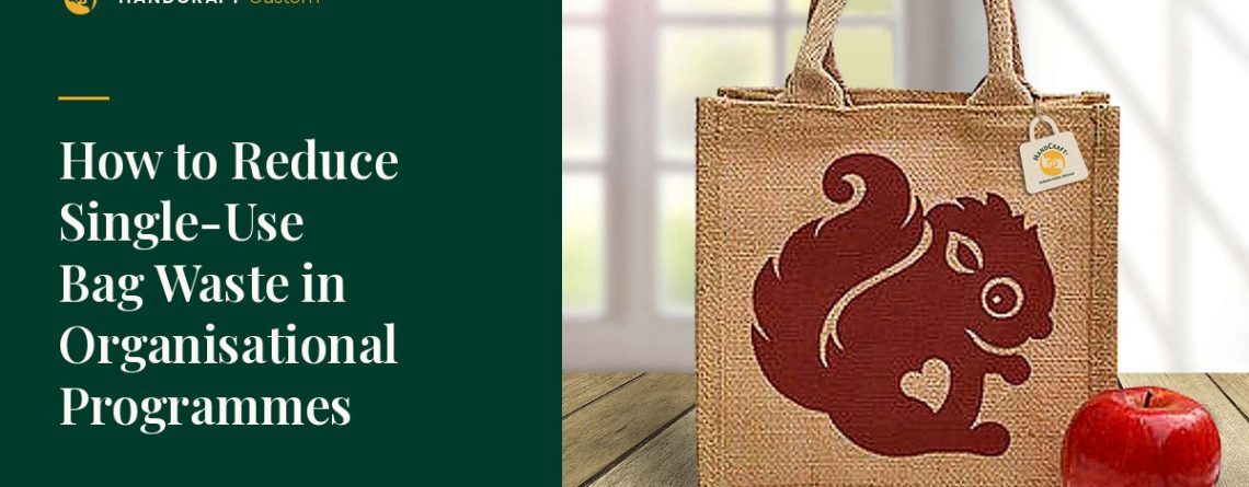 Jute Lunch Bag by HANDCRAFT, reusable bag for reducing single-use waste