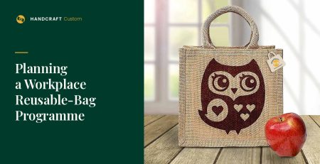 Jute-Lunch-Carry-Bag- by HANDCRAFT, lunch bag for a workplace reusable programme