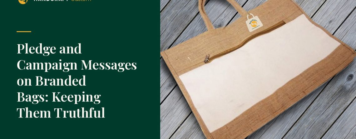 Custom Jute Bag by HANDCRAFT, carrying a campaign message
