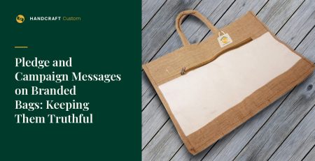 Custom Jute Bag by HANDCRAFT, carrying a campaign message