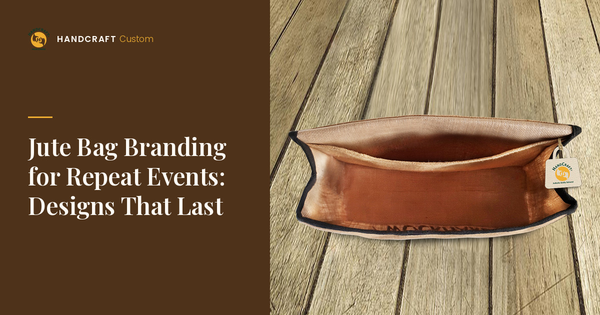 Jute Conference Bag by HANDCRAFT, conference bag for repeat events