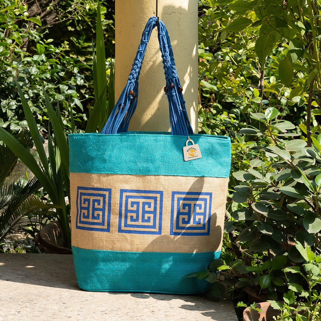 Jute bag handles