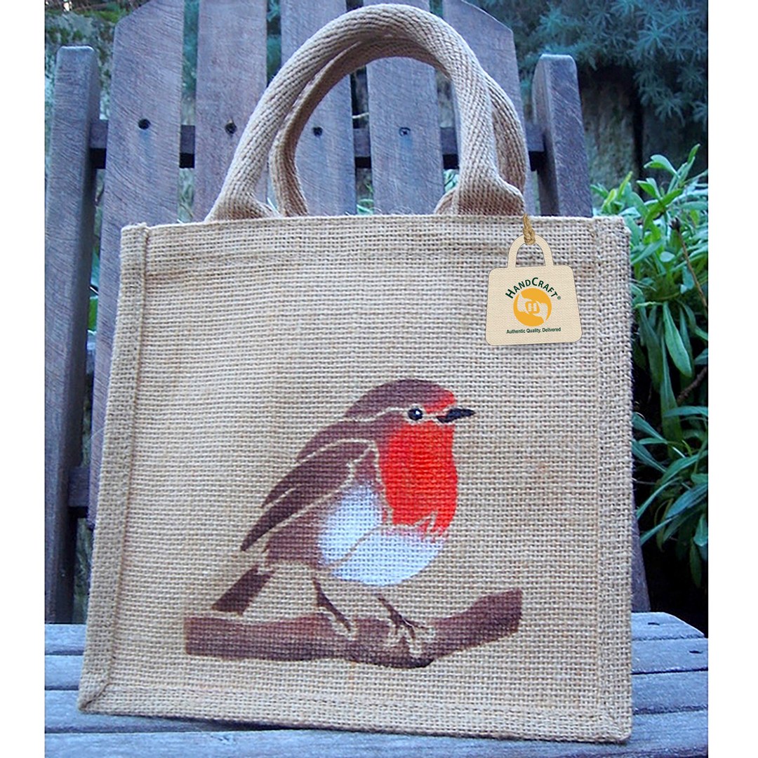 Printed jute bag