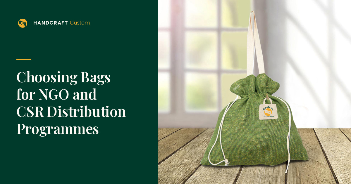 Jute Goodie Bag by HANDCRAFT, distribution-pack bag for NGO/CSR programmes