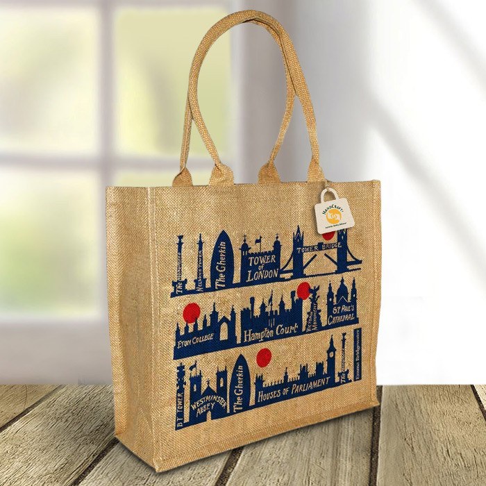 Jute bag panels and gussets