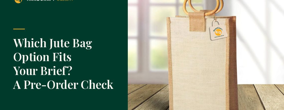 Cane Handle Jute Bag by HANDCRAFT, pre-order fit check – pockets and handles
