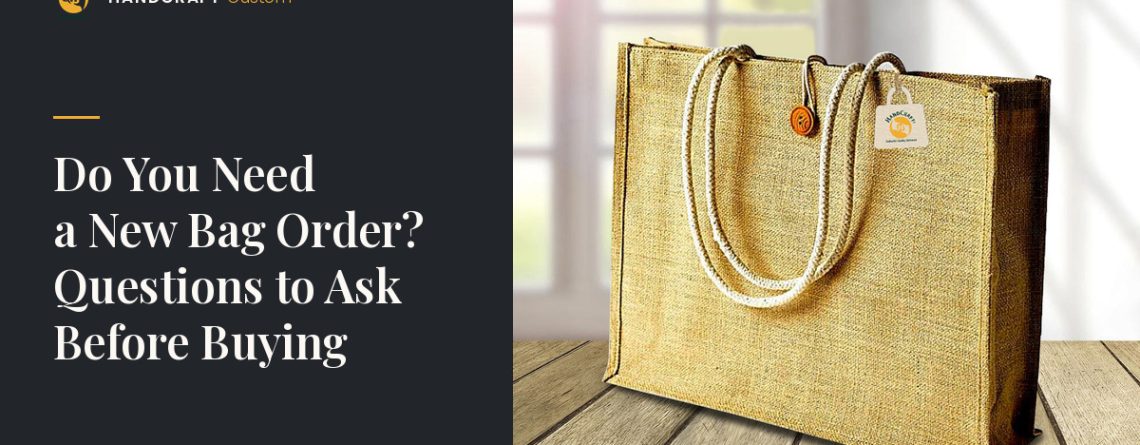 Big Jute Bag by HANDCRAFT, bag options before placing a new order