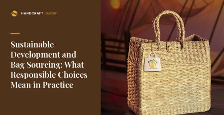 Hand Woven Basket Bag by HANDCRAFT, hand-woven natural-fibre bag – responsible sourcing
